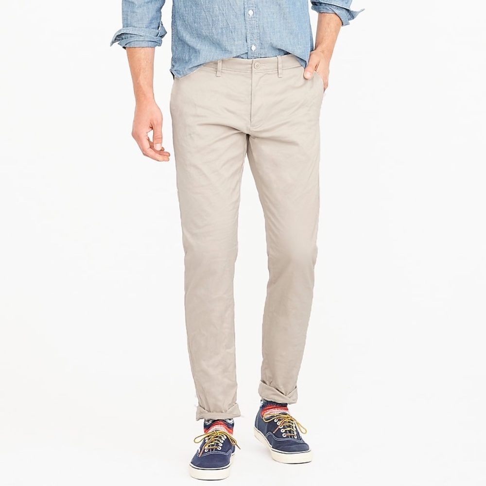 J. Crew Mens 484 Slim fit Chinos